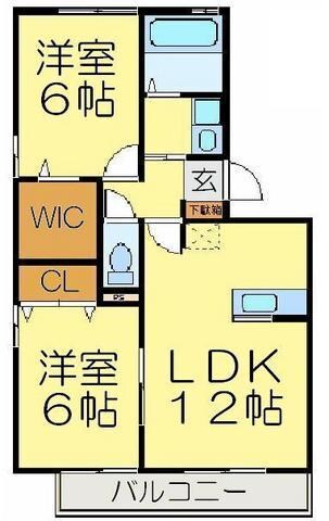 シャンティーユ曙台の物件間取画像