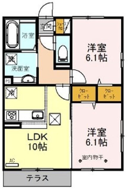 ビューテラスの物件間取画像