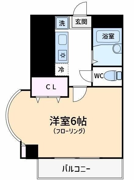 ＪＣ　ＥＡＳＴ２５２４の物件間取画像