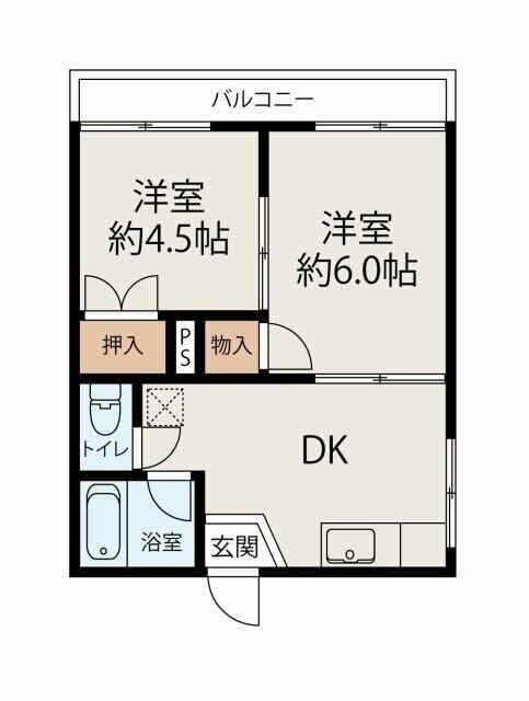 スカイハイツの物件間取画像