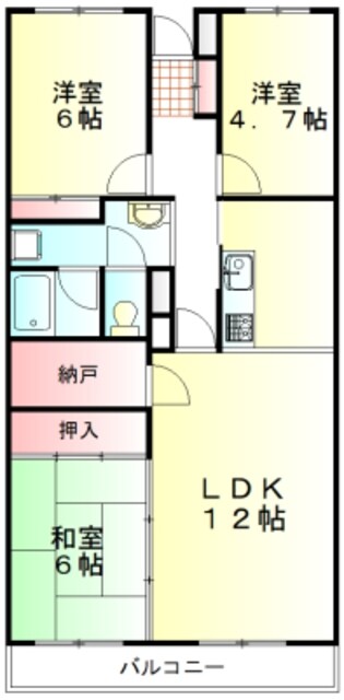 川越パークファミリアの物件間取画像