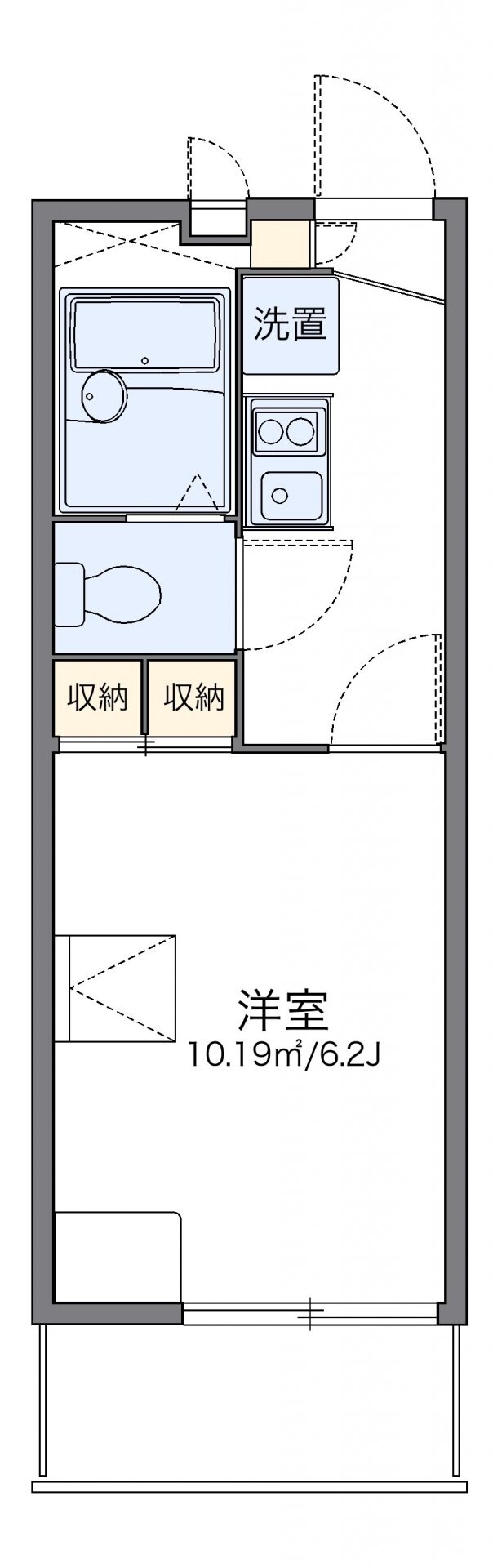 レオパレスクラッセの物件間取画像
