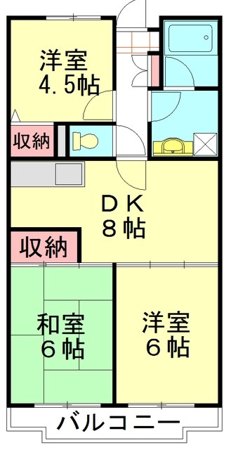 ウィスタリア藤田の物件間取画像