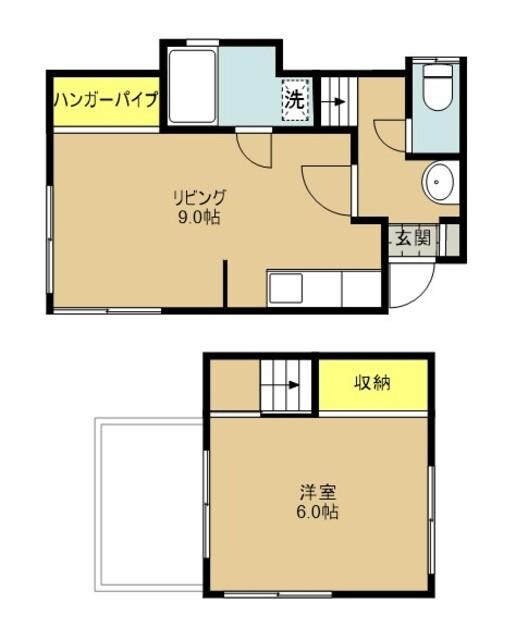 上沢Green houseの物件間取画像
