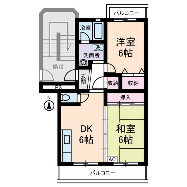 クレール１８の物件間取画像