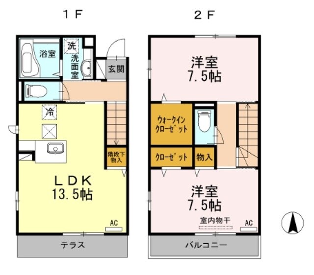 アムールガーデンの物件間取画像