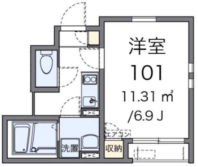 クレイノＭＫハイツの物件間取画像