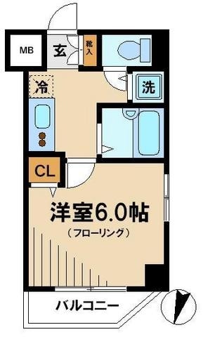 スカイコートヌーベル中村橋の物件間取画像