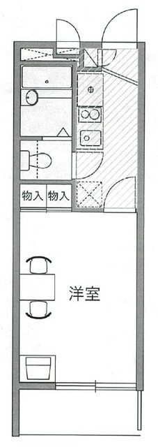 レオパレスＱＵＡＴＲＥの物件間取画像