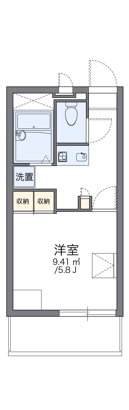 レオパレスゴールドヒルズの物件間取画像