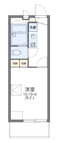 レオパレスピースアベニューの物件間取画像