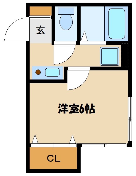 コンフォートベルハウスＡの物件間取画像