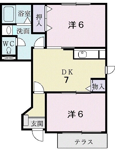 ビュークレストールの物件間取画像