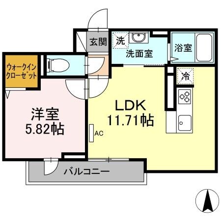 エクセリア中村北の物件間取画像