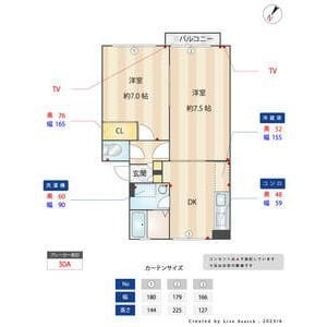 わなかハイツＤ棟の物件間取画像