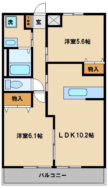 アドヴァンスIIIの物件間取画像