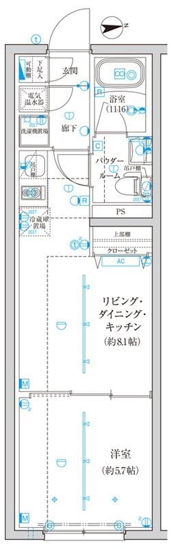 ＴＲＡＤＩＳ西池袋の物件間取画像