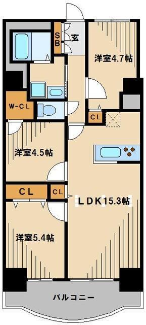 セルリアン・シティの物件間取画像