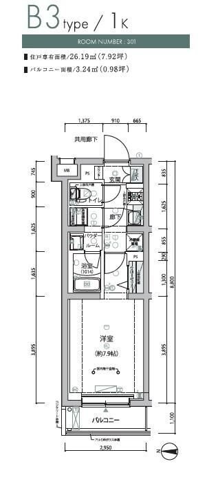 ＡＲＣＯＢＡＬＥＮＯ　ＮＥＲＩＭＡの物件間取画像