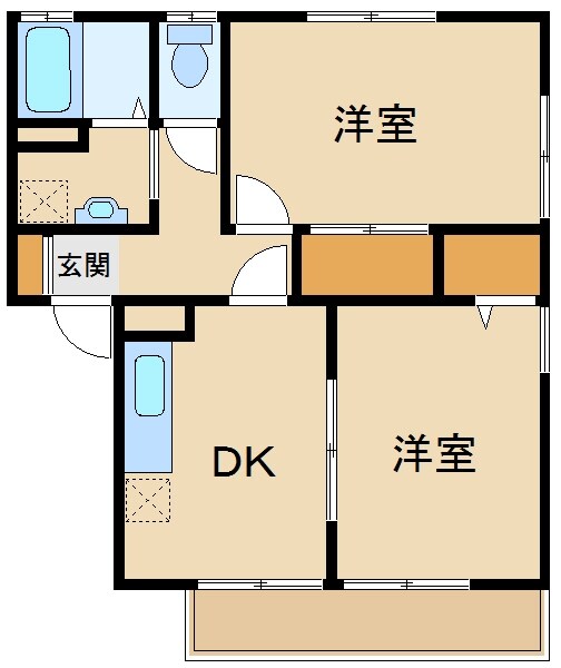 ファミール学園の物件間取画像