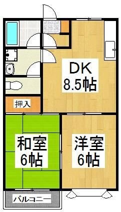 フレール西川の物件間取画像