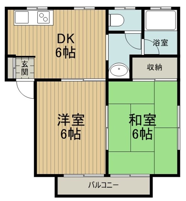 三上ハイツIの物件間取画像