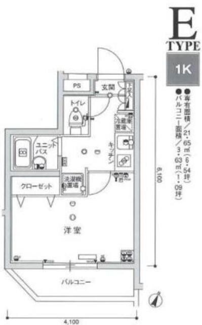 スカイコート練馬壱番館の物件間取画像