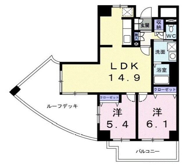 パーシモンフィールドの物件間取画像