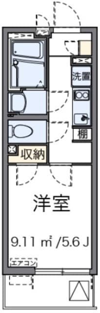 クレイノカノンフィオーレの物件間取画像