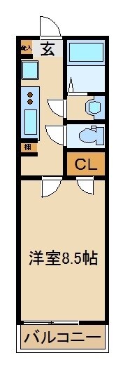 レオネクスト和光三番館の物件間取画像