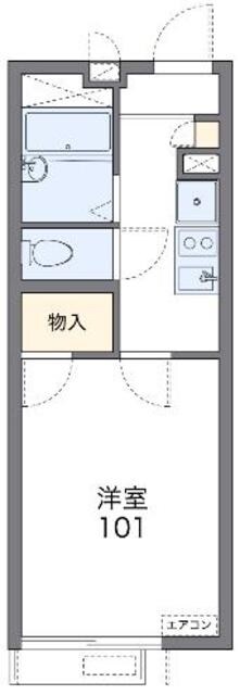 レオパレスパラドール　デ　徳丸の物件間取画像