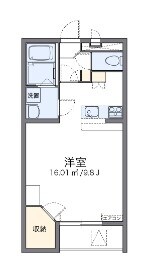 レオパレスアゼリアカーサの物件間取画像