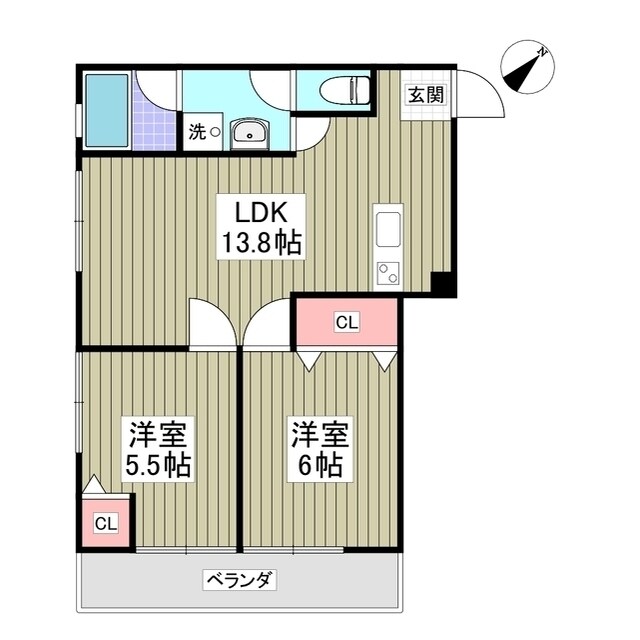 羽根木ファミリーマンションの物件間取画像