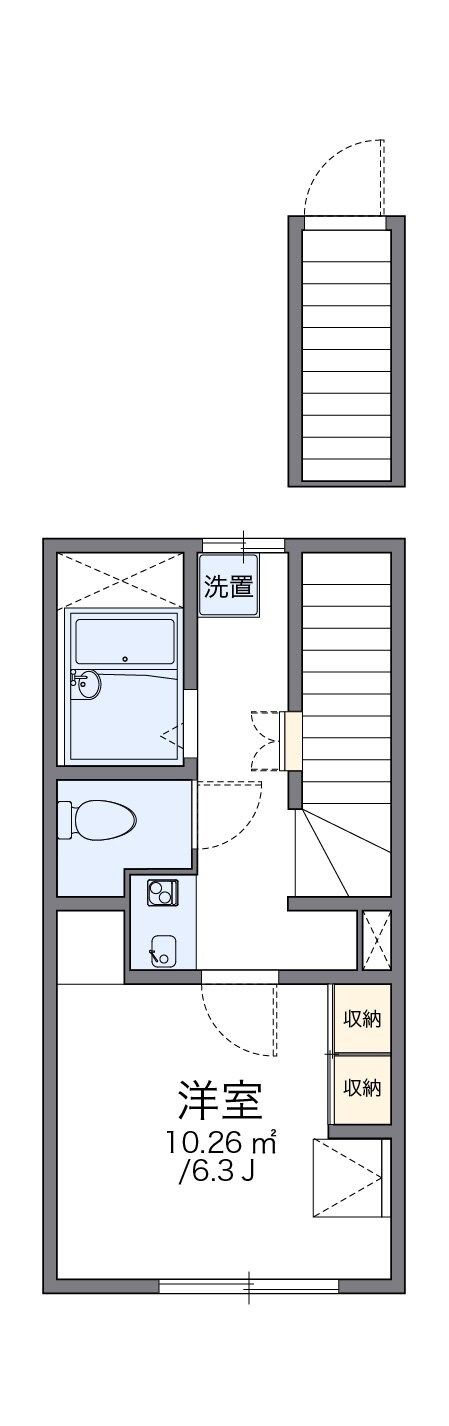 レオパレス学園町ハイツの物件間取画像