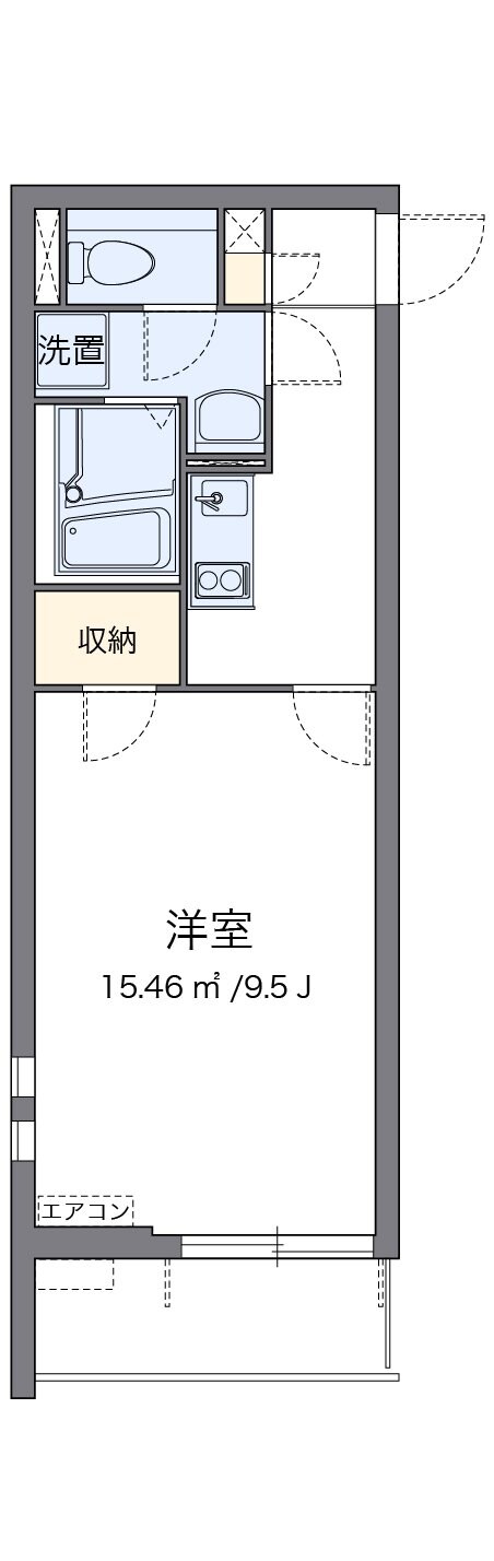 クレイノタツミの物件間取画像