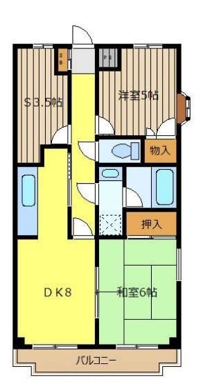 ウッディハイムの物件間取画像