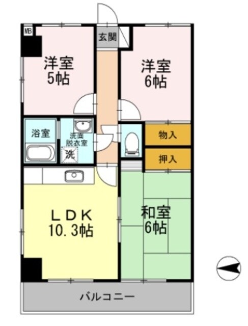 フリーダム光が丘IIの物件間取画像