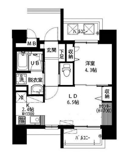 ブランシュール北町の物件間取画像