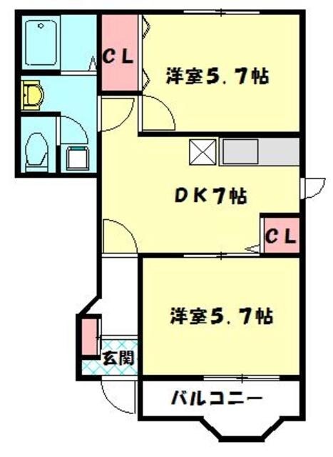 オークイーストの物件間取画像