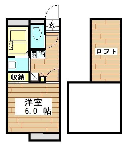 レオパレスアクアグレイス和光の物件間取画像