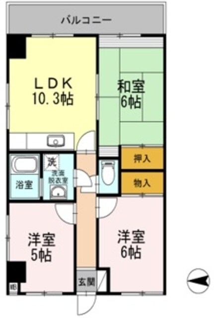 フリーダム光が丘IIの物件間取画像