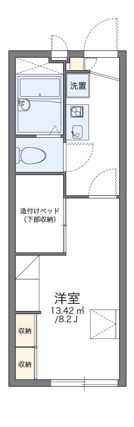 レオパレス春の物件間取画像