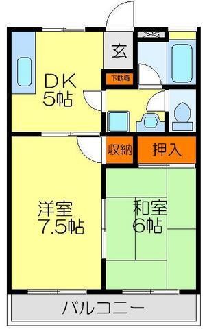 ウイングヤマセの物件間取画像