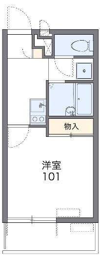 レオパレスピアニシモの物件間取画像