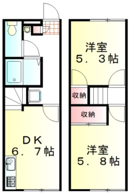 レオパレスＮＥＷ砂田の物件間取画像