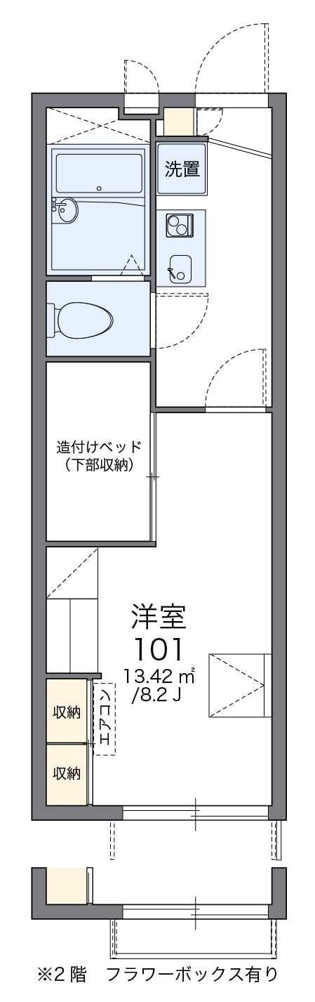 レオパレスバロンIの物件間取画像