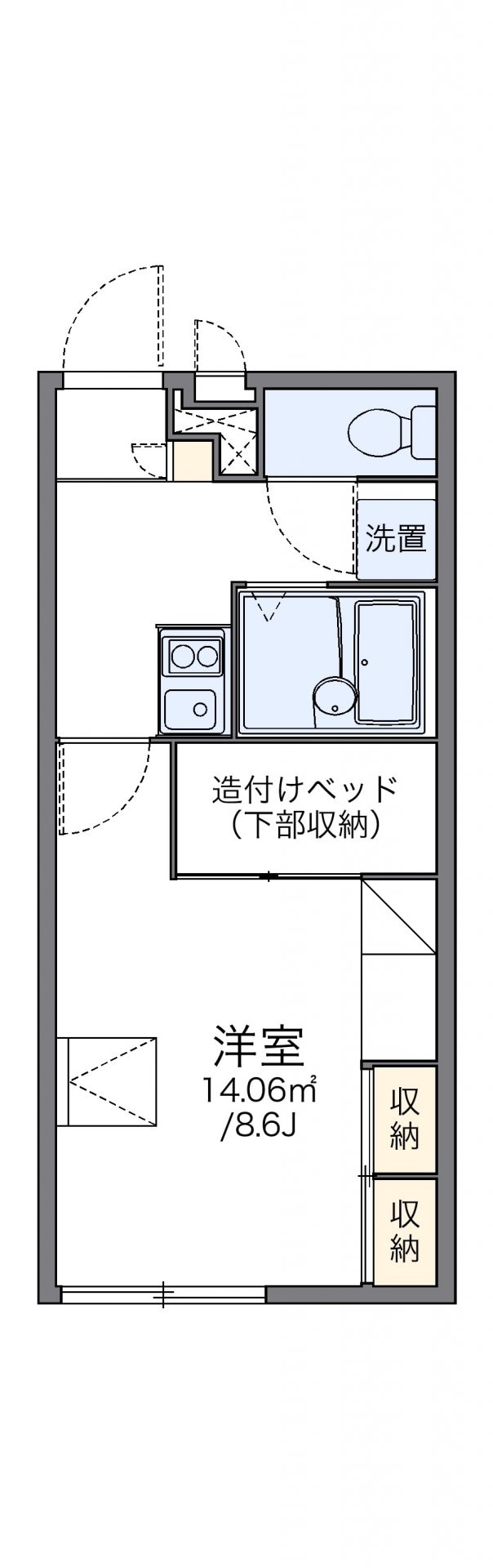 レオパレス坂戸千代田の物件間取画像