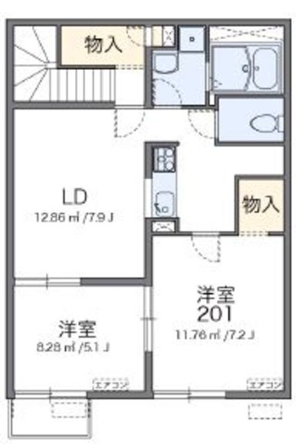 レオネクストエスペランサ４７２７２の物件間取画像