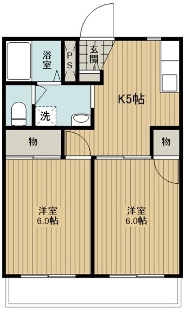 第3中平野ハウスの物件間取画像