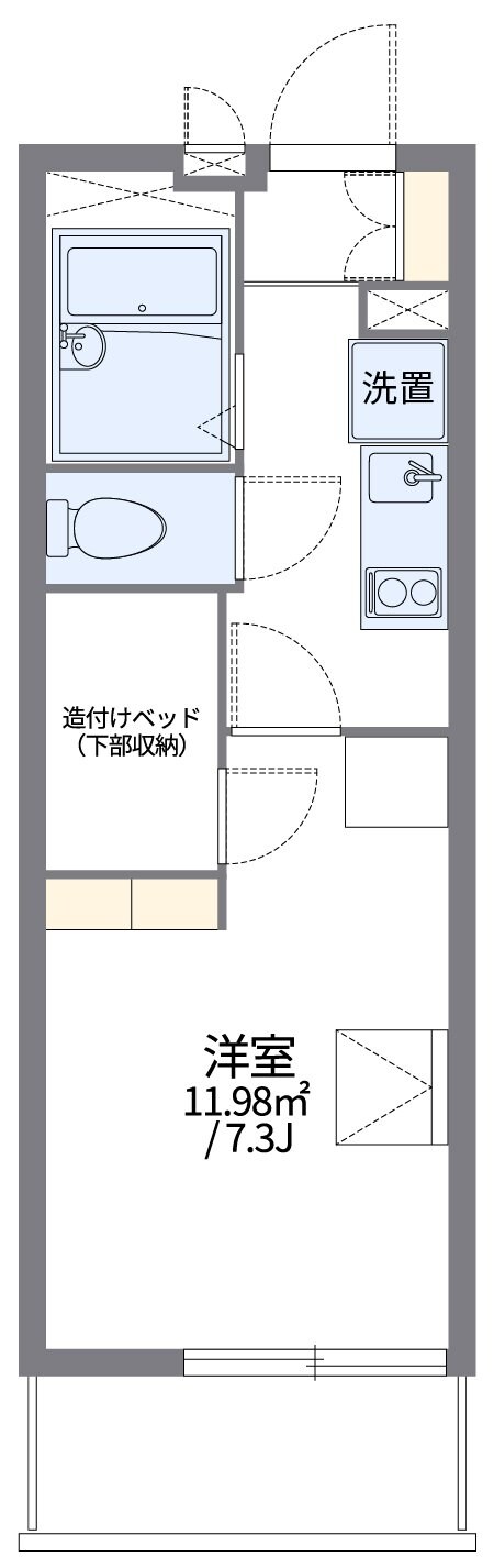 レオパレス稲荷山ヒルズの物件間取画像